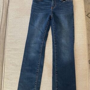 Old Navy Blue Straight-Leg Jeans with Contrast Stitching